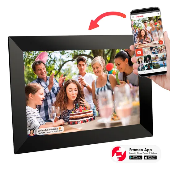 10.1-Inch Frameo Cloud Photo Album WiFi Smart Touch Digital Photo Frame