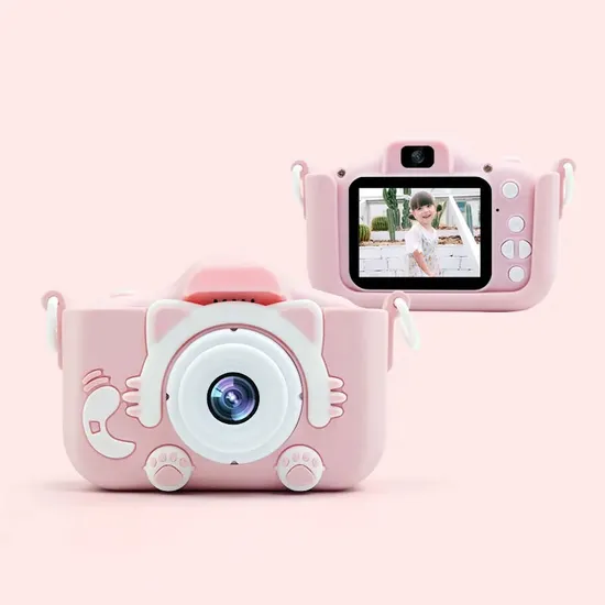 Interactive Video Recording Camera for Kids with Built-in Games Cute Animal Kids Camera: 2000W Video and Game Features