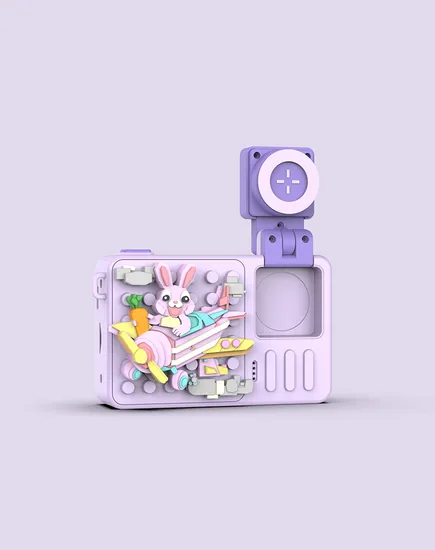 Cute Built-in Games and 28 Kinds of Frame 2.4 Inch 4800W Cartoon Instant Fun Digital Camera Photo Children Cute Toy Kids Camera 32g