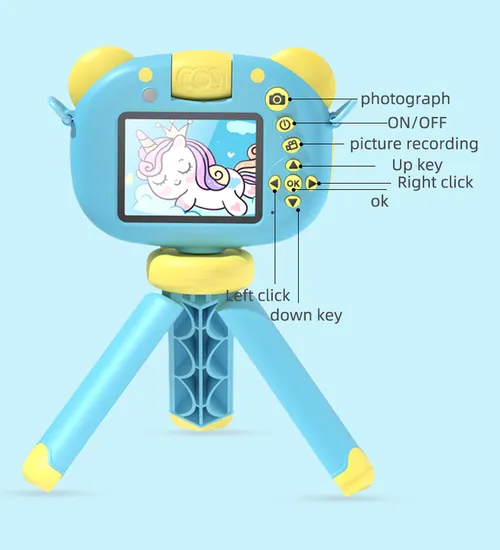Kids High Quality 1080P HD Portable Digital Cartoon Video Recorder Camera