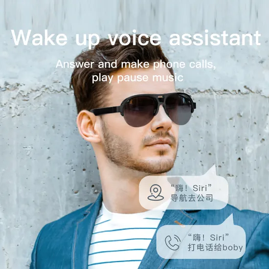 Sport Bluetooth Music Glasses UV Protection, Wireless Stereo Sound Wireless Smart Glasses
