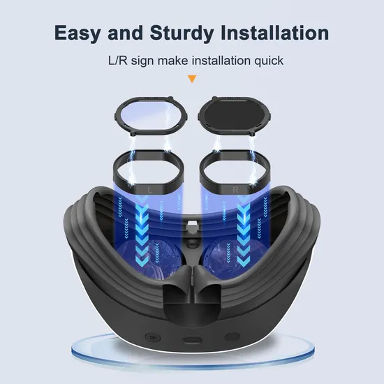 Lightweight Lens Cover Accessories Kit for PS Vr2 Headset Anti-Scratch Ring Lens Protector