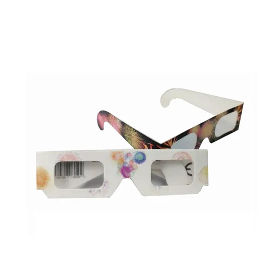 2024 Diffraction Fireworks Paper Cardboard Glasses for Event Holiday Party