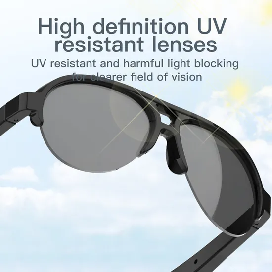 F08 Bluetooth Earphone Fashion Smart Sun Glasses Wireless HiFi Sound Headphone Sunglasses