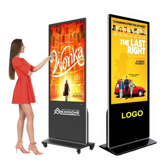 Kingone 43 50 55 65 Inch LCD Touch Screen Standalone Digital Signage Floor Standing Advertising Display