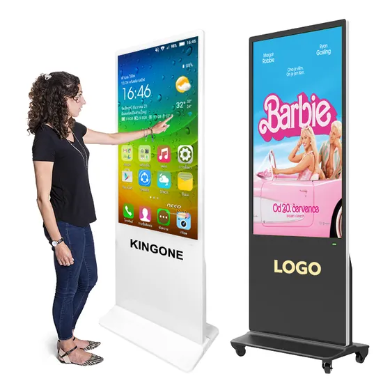 Kingone Indoor 43 Inch Android LCD Billboard Floor Standing LED Ad Player LCD Advertising Display Digital Signage and Display Kiosk