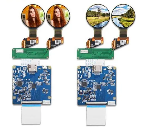 1.39 Inch 400X400 Small Flexible Round OLED Amoled Display Panel Circle Circular Dual LCD Screen with Mipi Interface for Vr