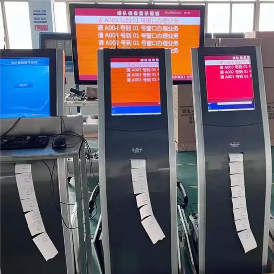 Waterproof and Dustproof LCD Queue Ticket Dispenser Queue Management System for Bank Hospital and Restaurant
