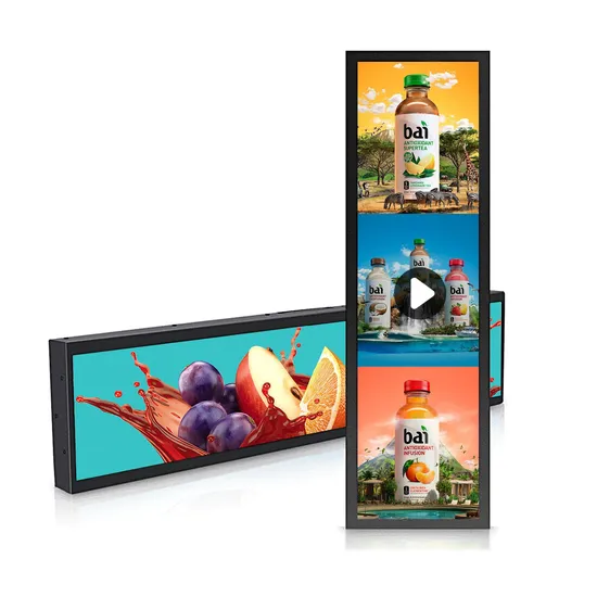 29" FHD Ultra-Wide Streched Bar LCD Display Digital Signage Screen Advertising Display Android Ad Player