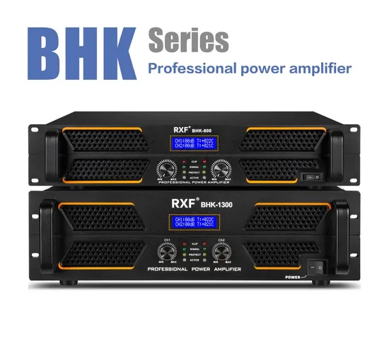 Bhk Series Class H Power Amplifiers 250W-2000W/CH@8ohms for Professional Sound Equipment