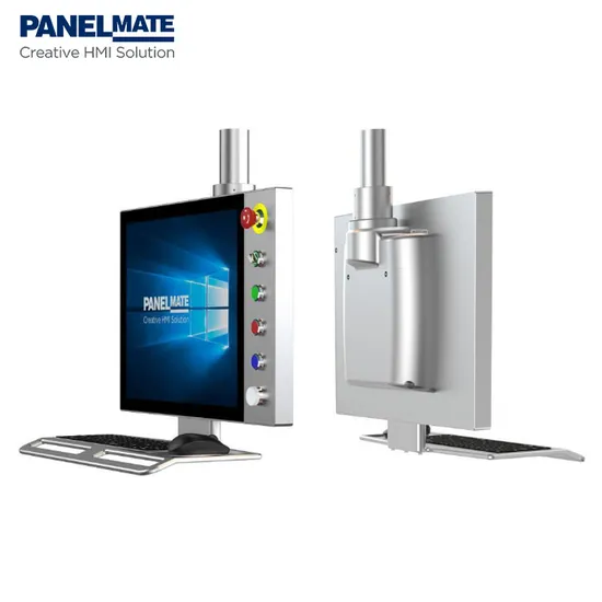 19 Inch Industrial Operation Panel HMI Cantilever Enclosure Supported Arm System Capacitive Touch Screen LCD Display IP65 Waterproof Monitor Factory Price