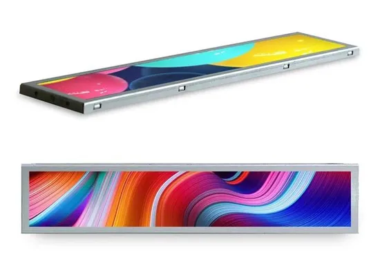 Custom 15.1inch Full HD Monitor Stretched Bar Wall Mounted IPS LCD Display for Outdoor Advertising