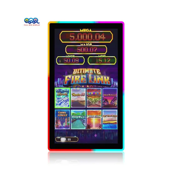 27 32 43 Inch Capacitive Gaming Monitors Indoor Arcade Game Machine Custom Vertical Touchscreen Monitor Slot Touch Screen