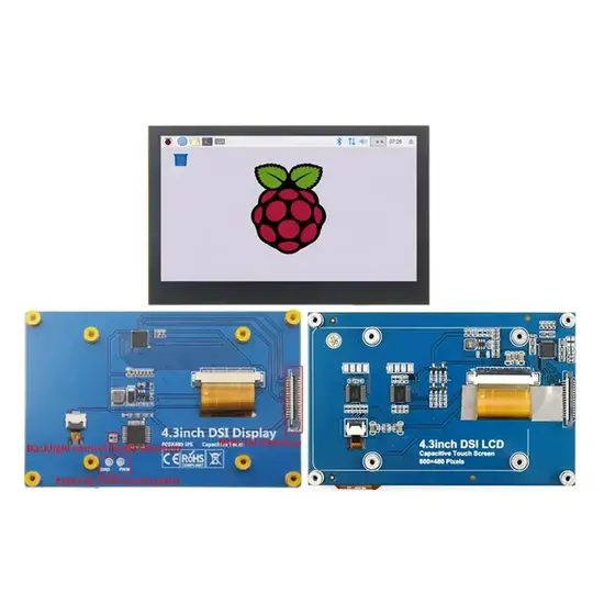 Factory Price IPS Tn Glass 4.3 Inch Raspberry Pi Dsi Display LCD Screen Touch Panel Mipi Dsi Interface Display