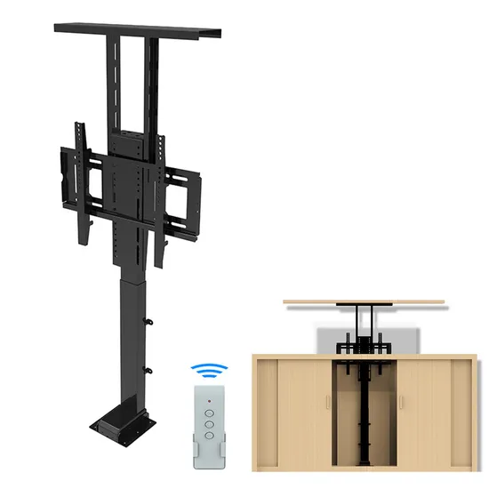 Remote Control Automatic Lift 32 to 70 Inch TV Lift Mechanism Motorized Wired Control for Smart TV Lift Cabinet