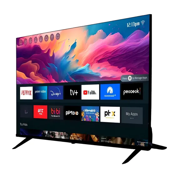 Hot Sale 40 50 55 Inch Smart TV LED Television Cheap Flat Screen LED TV LCD 4K LED Android Smart TV