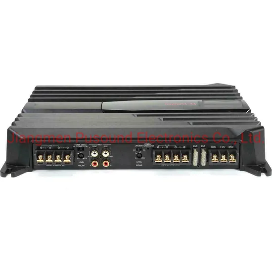 Car Audio Equipment 4 Channel 1000W Max Bridgeable Car Power Amplifier