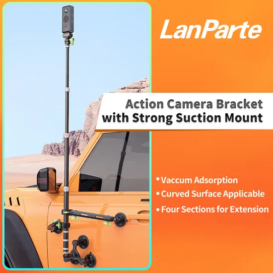 360 Camera Car Roof Mounting Selfie Stick Monopod Strong Suction Mount Car Action Camera Holder