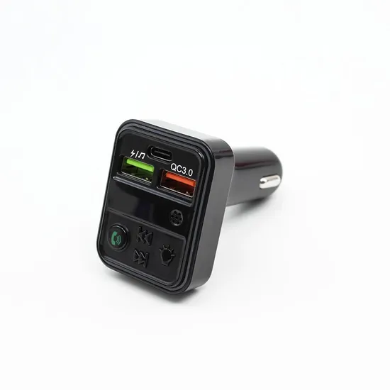 Car Bluetooth FM Transmitter Radio QC3.0 Fast Charging Car MP3 Player
