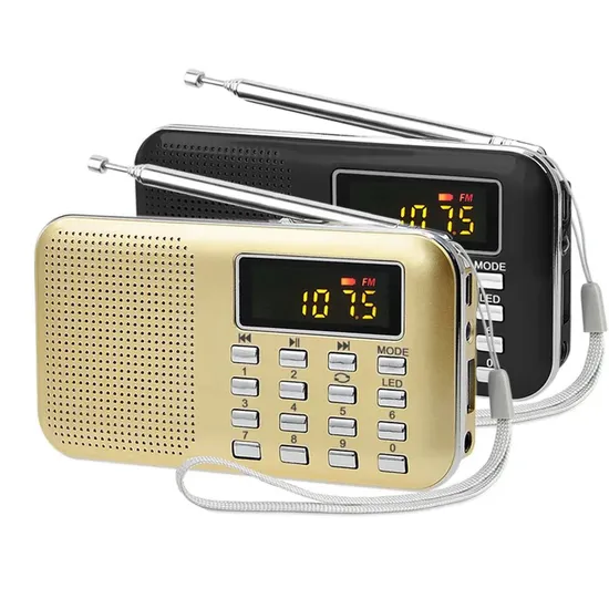 Digital Mini L-218 LCD MP3 USB TF Card Speaker Player FM Radio