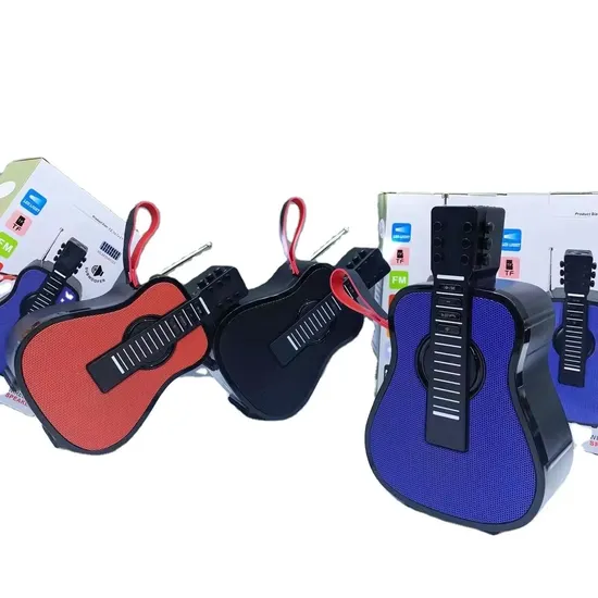 Guitar Solar Flashlight Bluetooth Audio Outdoor Portable Wireless Handheld Speaker Home Radio