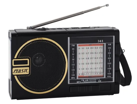 portable Wireless Radio with LED Torch Solar Panel MP3 Player