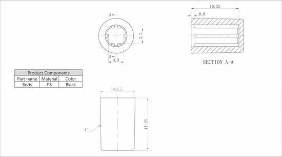 an-07 Knob and Button Push Button Switch