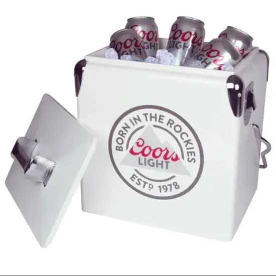 13L Metal Beer Cooler Box for Outdoor Activity