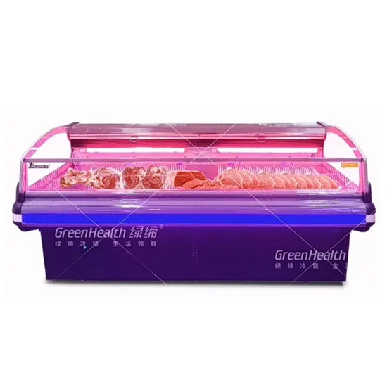 Meat Shop Butcher Equipment Service Counter Cabinet Chicken Display Showcase Fridge