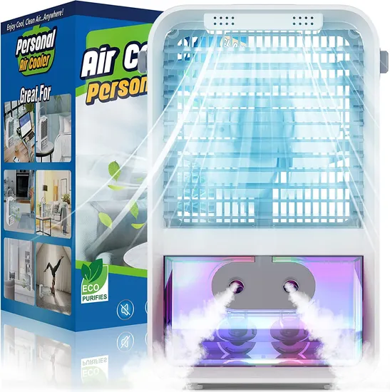 Portable Mini Desktop Air Conditioner Fan Personal Space 3 Wind Speed Cooler Air Cooling Aromatherapy Fan