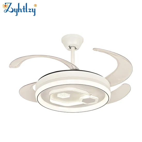48 Inch Fashion Simple 4 Fan Blades LED Ceiling Fan with Light for Home Office 8915