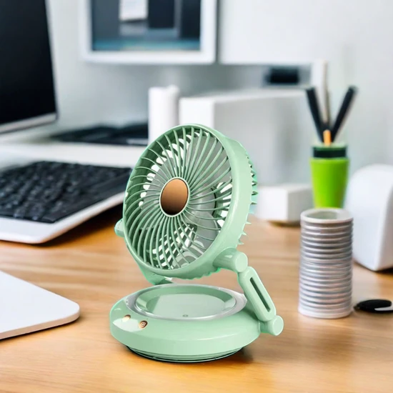 USB Rechargeable Power Bank Battery Portable Charger Fan