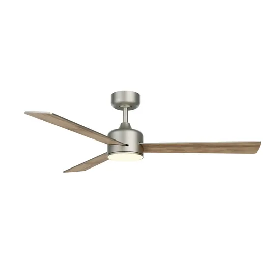 Smart Control Fan Light Plywood Blade Low Profile Remote Control Ceiling Fan with Lighting