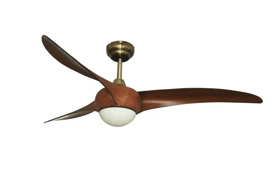 DC Wood Blades Lamp 52 Inch Living Room Light Decorative Ceiling Fan