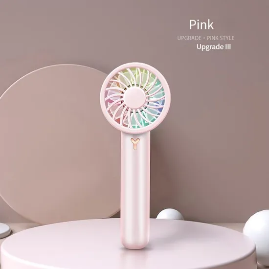 Handheld Portable Small USB Mini Night Color Ultra Quiet Office Desktop Fan