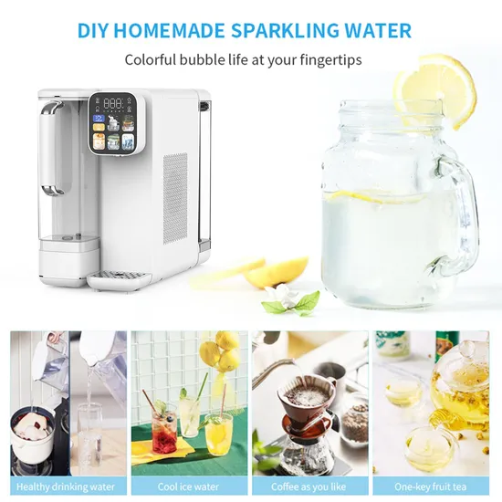 Olansi W53 Smart Cold and Hot Water Purifier Dispenser Automatic Electric Table Top Reverse Osmosis Filter Water Dispensers