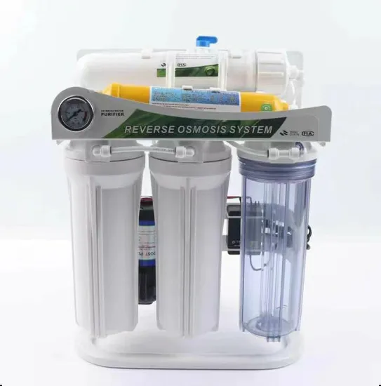 Domestic Under Sink 7-Stage RO Machine Water Filter Purifier with Stand Gauge
