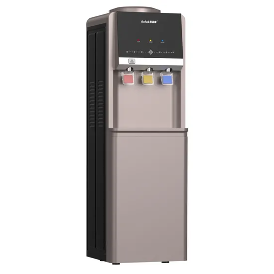 Three Taps with Safety Lock Compressor Cooling Water Dispenser
