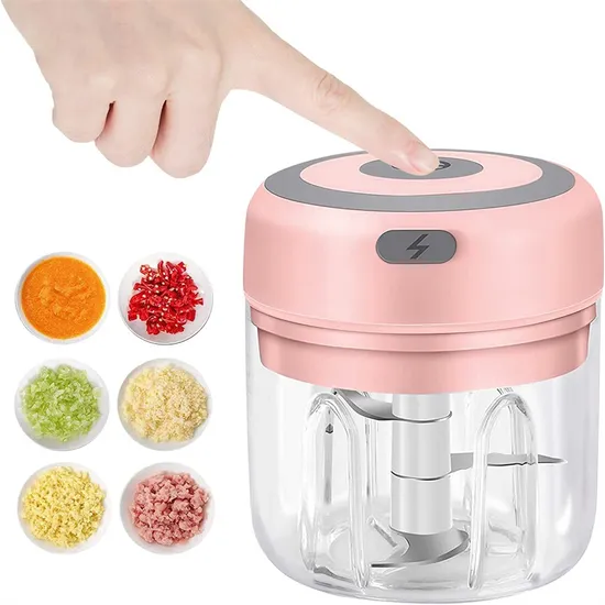100/250ml Mini Multifunctional Wireless Garlic Beater Electric Garlic Chopper