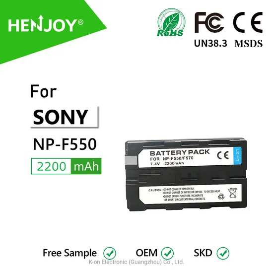 Henjoy® Np-F970 F550 F570c F750 F770u F960 F970n F980 F980u F990 F990t Camera Battery Compatible for Sony /LED Light
