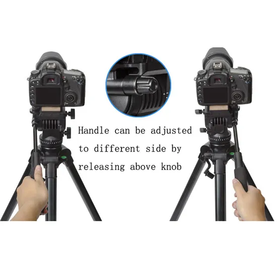 Versatile 168cm Aluminum Tripod with Fluid Head for Dslrs Cameras
