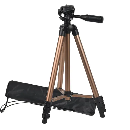 2024 Portable Stable DSLR Tripod Video Dolly Fire Wheels Fluid Head Camera Travel Bag Tripod
