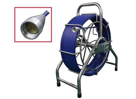 Pipeline Inspection Video Camera with 28mm Diameter, 60 Meters Cable, 360 Degrees