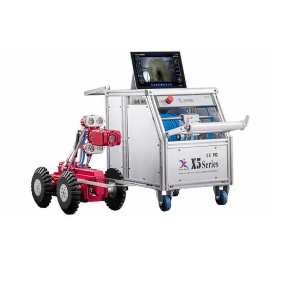 Pan Tilt Rotation CCTV Pipe Inspection Equipment Industrial Sewer Camera Crawler