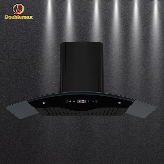 The Small Packing Size 40hq Laoding 1080 PCS Cruve Glass Kitchen Hood