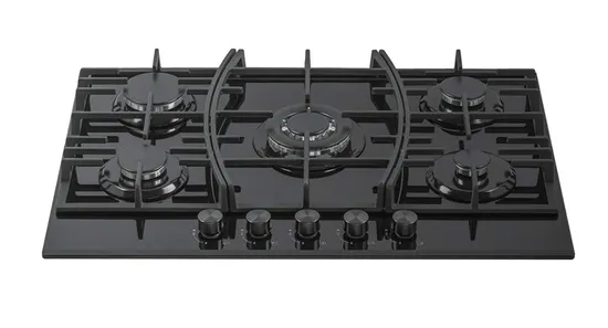 5 Burner Tempered Glass Top Panel Built-in Gas Stove Built-in Gas Cooker