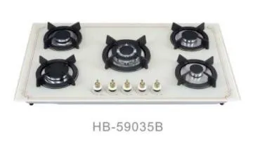 Home Kitchen Appliance New Model 5 Burner Gas Hob Gas Stove Gas Cooker Gas of White Colour