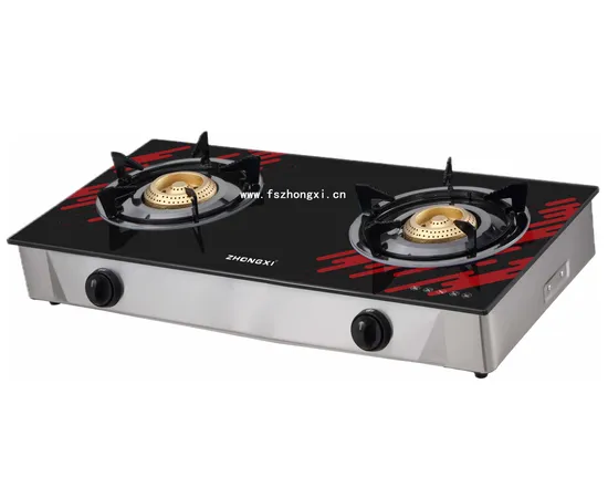2 Burner Tempered Glass Gas Stove
