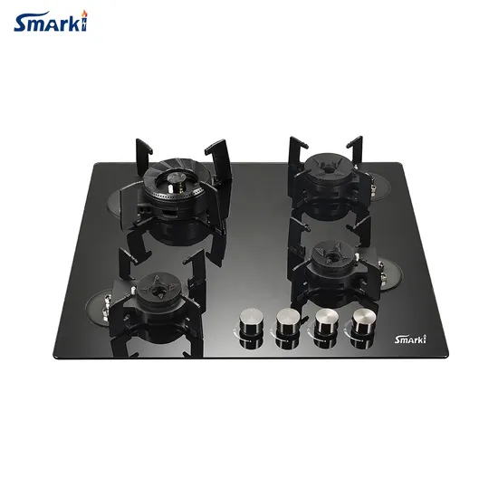 4 Burners Glass Top Foldable Gas Home Appliance Cooktop Stove Hob