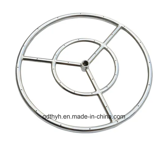 18 Inch Double Rings 304 Stainless Steel Burner, Custom Fire Burner Rings